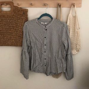 Madewell women’s flannel top size M